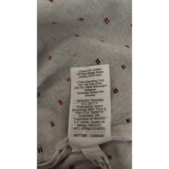 Madewell Peplum Crossover Top in Rainbow Clipdot XL Festival Boho Colorful Light - Picture 11 of 12